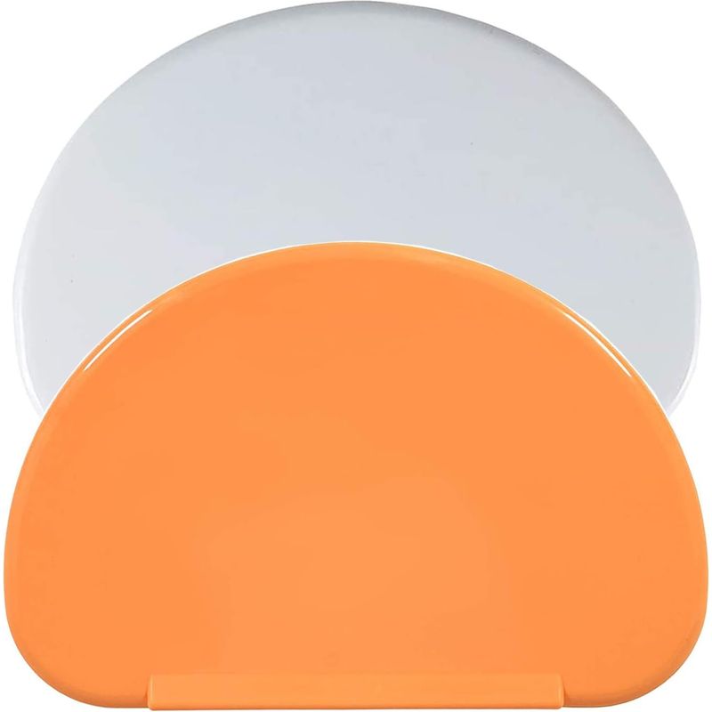 Teigspatel Aus Kunststoff Zum Schneiden Von Teig, Brot Und Backwaren, Pfannkuchen, Schokoladen- Und Käsegebäck, 15,7 X 10,5 Cm (orange, Weiß)
