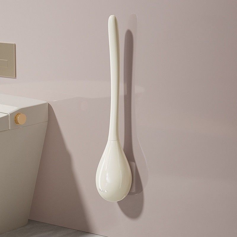 Silikon-toilettenbürsten- Und Halterset, Wandmontiertes Toilettenreinigungsset, Badezimmerreinigungszubehör