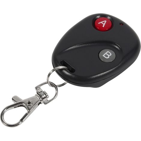Télécommande Sans Fil 433mhz Pour Porte De Garage, Clé Noire En Plastique, Émetteur À Distance, 2 Clés