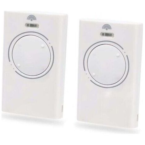 Alliandis2 Pièces Telecommande Porte De Émetteur De Garage 868mhz,telecommande Portail 2 Canaux Compatible Avec Xt4 868 Slh Lr, Xt4 868 Slh, Xt2 868 Slh Lr, Xt2 868 Slh（white）