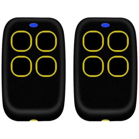 Alliandisulisem 2pcstélécommande Portail Universelle 4 En 1, Télécommande Rolling Code Universel Multifréquence De 250 À 913 Mhz. Radiocommande Portail Programmable Version Mise À Jour Avec Liste De C