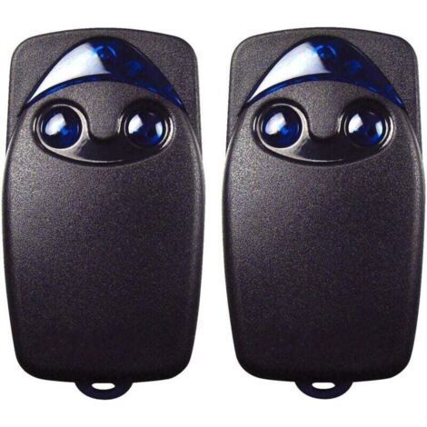 Alliandis2 X Télécommande De Porte De Garage Électrique Flo2r-s 433,92 Mhz À 2 Boutons, Compatible Avec La Télécommande De Porte De Garage Nice Remote