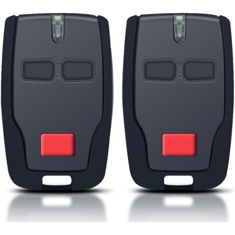 Alliandistélécommande De Porte De Garage 433,92 Mhz (lot De 2) - 2 Canaux 2 Boutons Compatible Bft Mitto 2 B Rcb, Kleio, Ghibli, Trc 2 - Rouleau Code/apprentissage