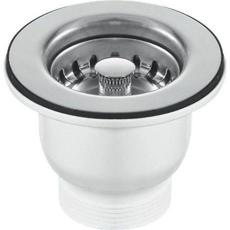 Robinet D’évacuation Pour Lavabo Belfast, Chromé, Diamètre 85 Mm, Compatible Avec Orifice De 60 Mm