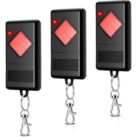 Lot De 3 Télécommandes D'Ouverture De Porte De Garage 40,685 Mhz Pour Dicket Mahs40-01, Mahs40-04, 4 Canaux