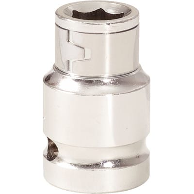1/2" Bit-Adapter-Stecknuss, für Bits 5/16" mit Spannring