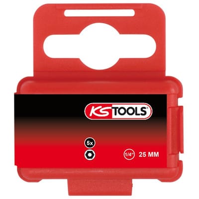 1/4" Bit Innensechskant,Bohrung,25mm,4mm,5er Pack