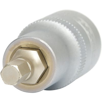 1/2" Bit-Stecknuss Innensechskant, kurz, 6mm