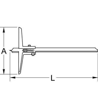 Tiefenmessschieber mit Messstift, 0-150mm