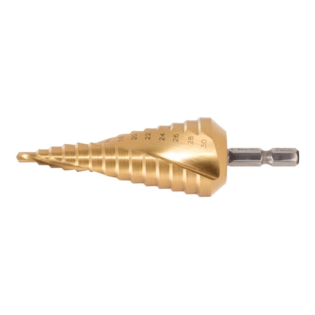 HSS-TiN Stufenbohrer,Ø 6-36mm, 11 Stufen