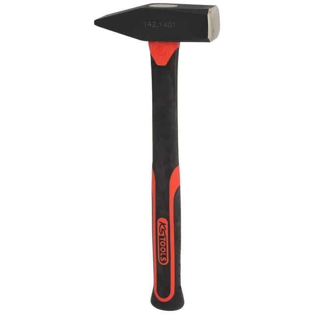 Schlosserhammer mit Fiberglasstiel, 1000g