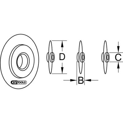 Ersatzschneidrad für Rohrabschneider, Metall, 18mm