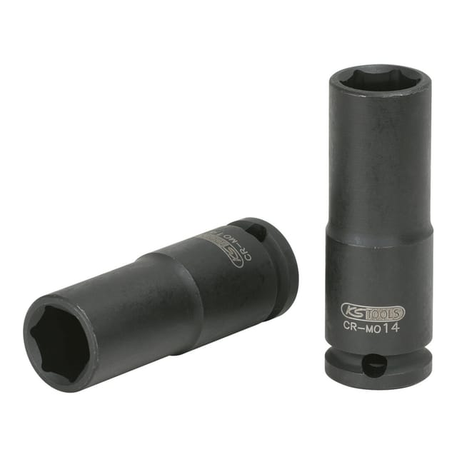 3/8" Sechskant-Kraft-Stecknuss, lang, 15mm