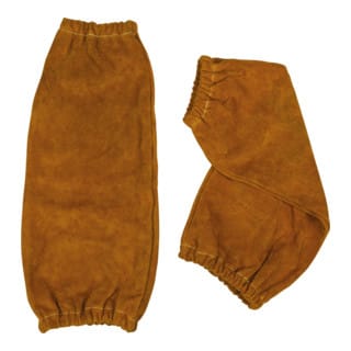 Lederärmel, hellbraun, 2er Pack