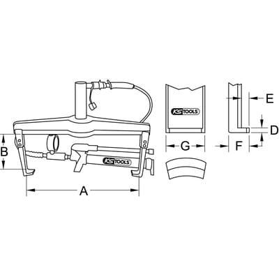 Universal-Abzieher 2-armig, 10 t