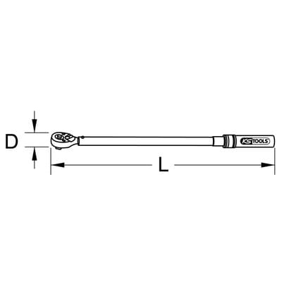 3/8" Industrie Drehmomentschlüssel,umschaltbar, 10-60N·m