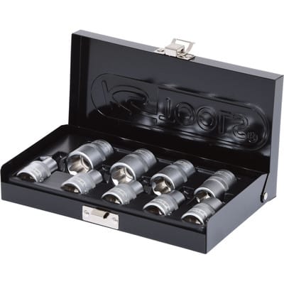 1/2" Torx-E-Stecknuss-Satz, 9-teilig, E10-E24