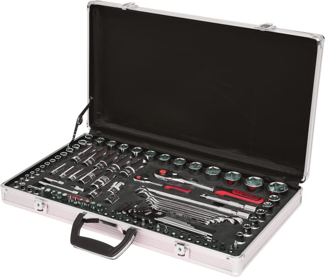 1/4"+1/2" CHROMEplus Steckschlüssel-Satz, 102-teilig