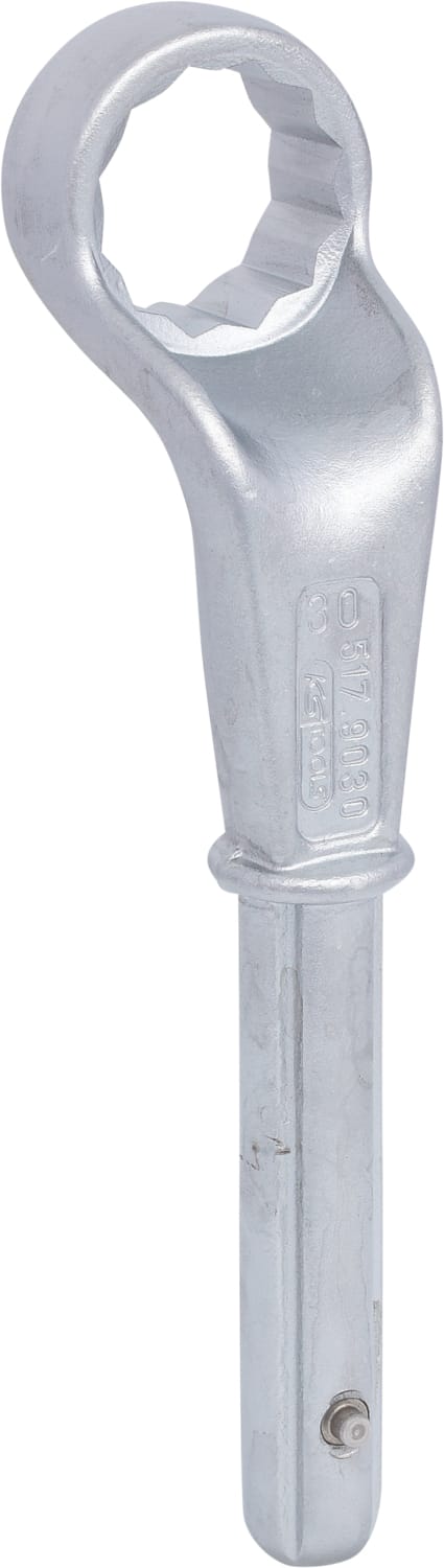 Zugringschlüssel, gekröpft, 30mm