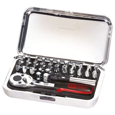 1/4" CHROME Bit-Satz, 31-teilig hochglanz Bits