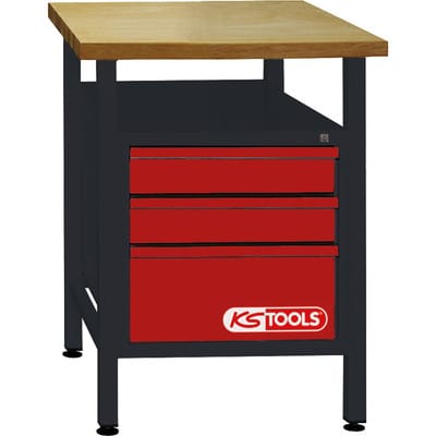 Werkbank mit 3 Schubladen, H840xB600xT600mm