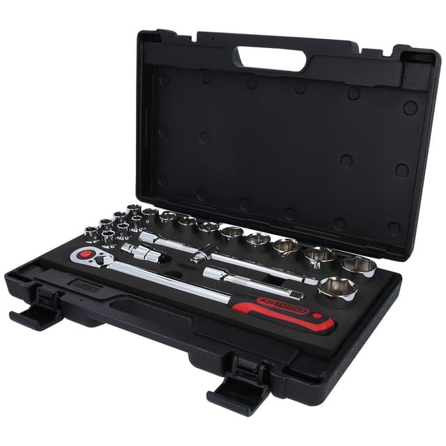 1/2" CHROMEplus Steckschlüssel-Satz, 22-teilig
