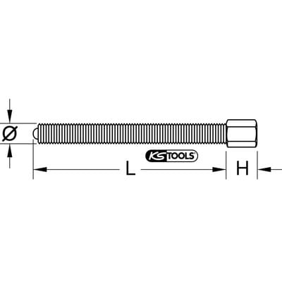Spindel, 17mm, M16x1,5x90mm