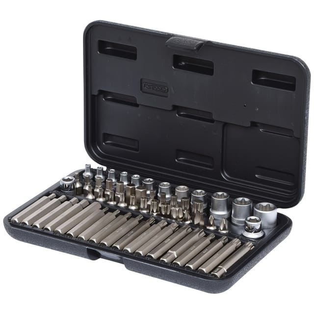 1/4"+3/8"+1/2" Torx-Steckschlüssel- und Bit-Satz, 57-teilig