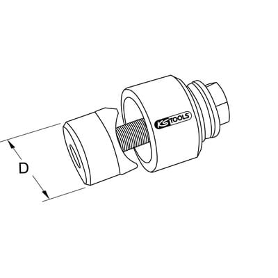 Schraublochstanze mit einfachem Kugellager, 20,5mm