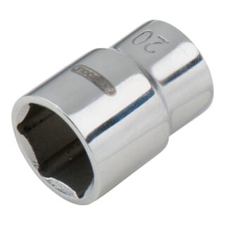 EDELSTAHL 1/2" 6kant-Stecknuss, 16mm