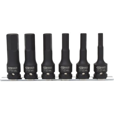 1/2" Kraft-Bit-Stecknuss-Satz, lang, 6-teilig