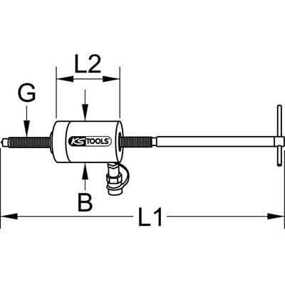 Hohlkolben-Hydraulik-Zylinder mit Spindel, 20 t