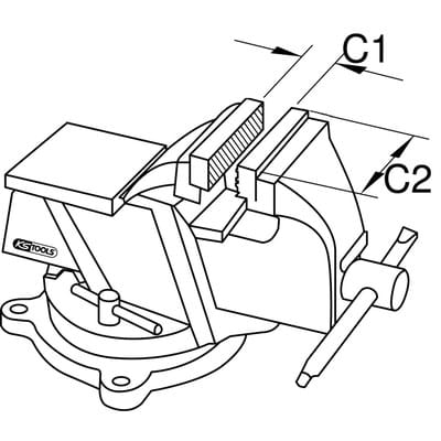 BRONZEplus Parallel-Schraubstock 100mm