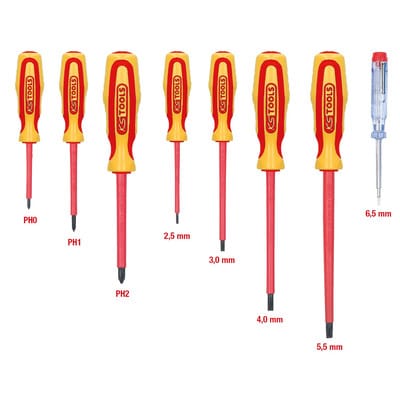 ERGOTORQUE VDE Schraubendreher-Satz, PH+Schlitz, 8-teilig