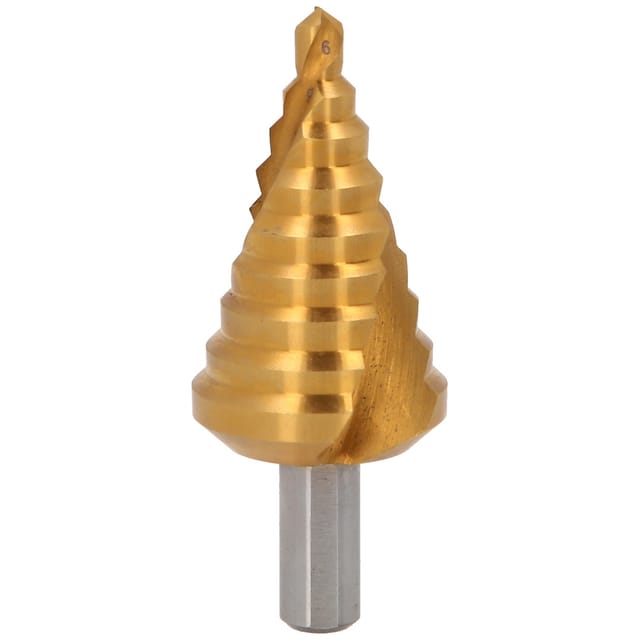 HSS-TiN Stufenbohrer,Ø 6-32mm, 9 Stufen