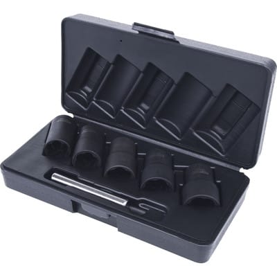 1/2" Spiral-Profil-Kraft-Stecknuss-Satz, 6-teilig, 19-25mm