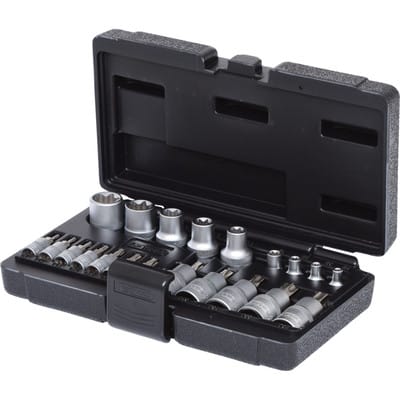 1/4"+1/2" Torx-Steckschlüssel-Satz, 21-teilig