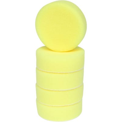 Kunststoffpad gelb, Ø 85,0mm, 5er Pack