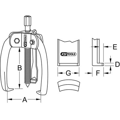 BASIC Universal-Abzieher 3-armig, 10-100mm