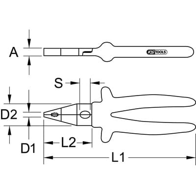 1000V Kombizange, 205mm