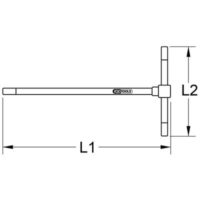 3-Wege T-Griff-Innensechskant-Schlüssel, 2,0mm