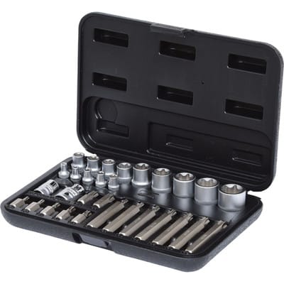 Torx-Steckschlüssel- und Bit-Satz, 30-teilig