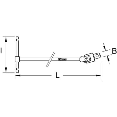 BRONZEplus T-Gelenkschlüssel 1" 660mm