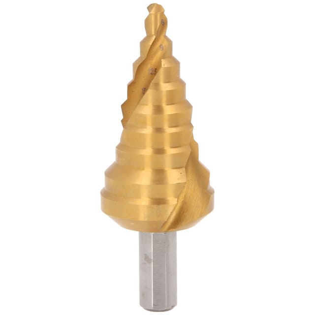 HSS-TiN Stufenbohrer,Ø 6-30,5mm, 9 Stufen