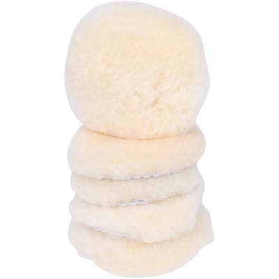 Polierpad Lammfell, Ø 80,0mm, 5er Pack