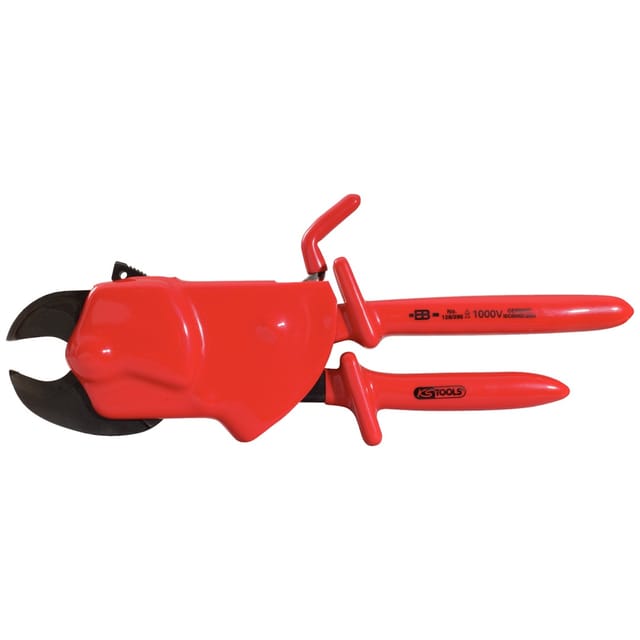 Einhand-Ratschenkabelschere mit Schutzisolierung, 310mm