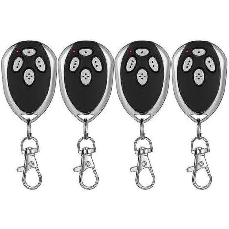 Télécommande 4 Pièces 4 Canaux Pour Ouvre-portail, Compatible Avec Le Transmetteur De Télécommande De Porte De Garage Lm123 433,92 Mhz