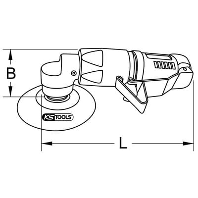 Druckluft-Polierer 1/4" Mini, 5-teiliger Satz 515.5120