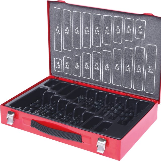 HSS-R Spiralbohrer-Satz, 170-teilig, 1-10mm