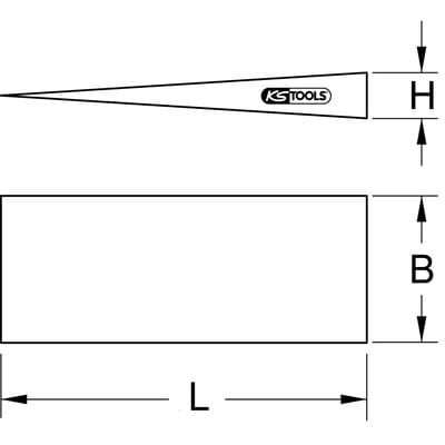 BRONZEplus Flanschkeil 200 x 38 x 41mm